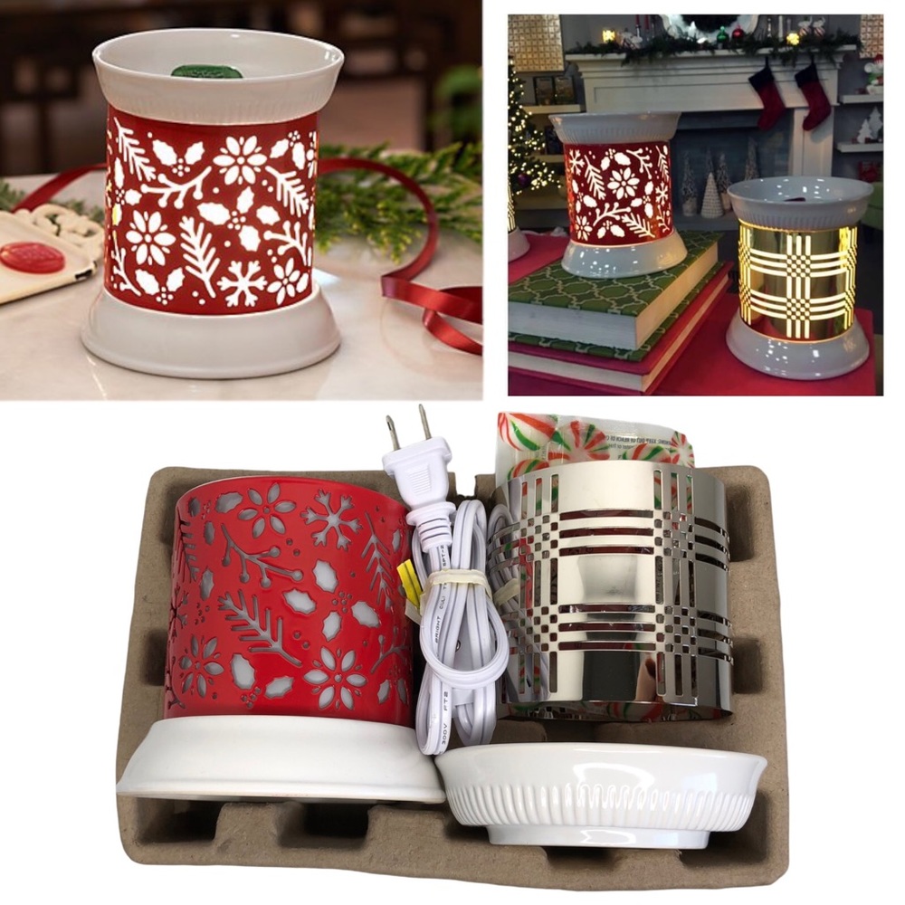 Harry Slatkin HomeWorx Illuminated Fragrance Warmer with 2 Sleeves & Gelables